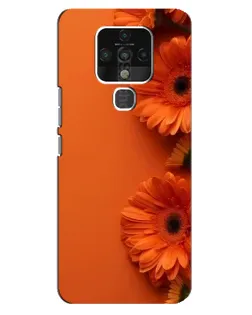 Чехол для TECNO Camon 16 Pro с картинкой «Оранжевые герберы»