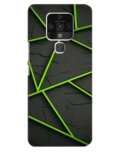 Чехол для TECNO Camon 16 Pro с картинкой «Зеленые геометрические линии» Чехол для TECNO Camon 16 Pro с картинкой «Зеленые геометрические линии»