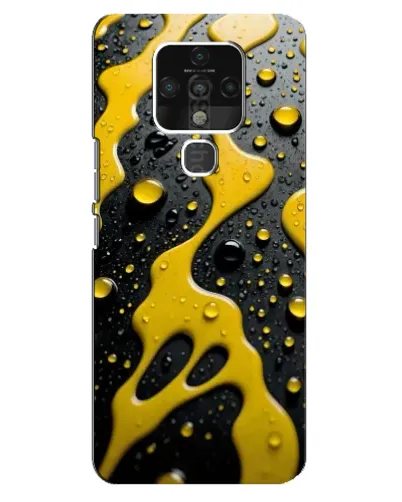 Чехол для TECNO Camon 16 Pro с картинкой «Жидкое желтое золото» Чехол для TECNO Camon 16 Pro с картинкой «Жидкое желтое золото»