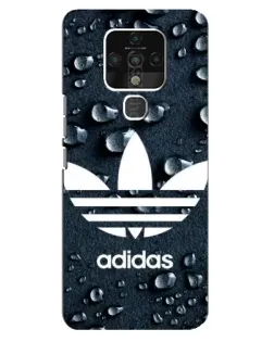 Чехол для TECNO Camon 16 SE с картинкой «Adidas Trefoil Blue»