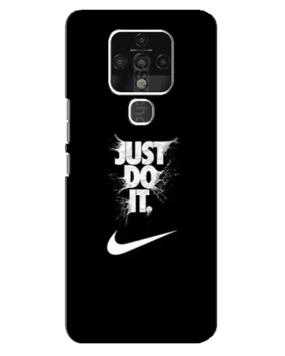 Чехол для TECNO Camon 16 SE с картинкой «Текстовый принт Nike»