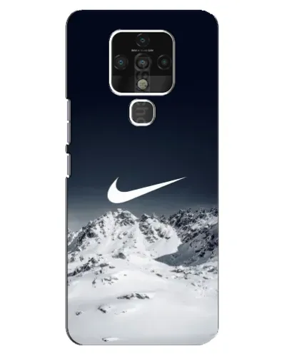 Чехол для TECNO Camon 16 SE с картинкой «Nike — зимние горы»