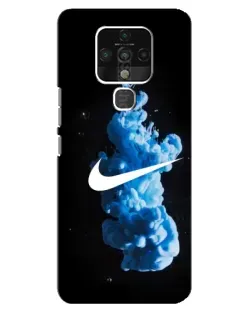 Чехол для TECNO Camon 16 SE с картинкой «Nike и синий дым»