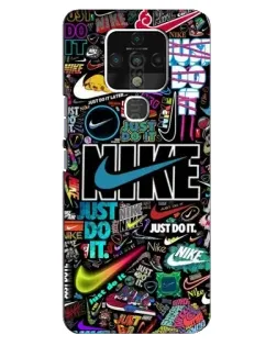 Чохол для TECNO Camon 16 SE з картинкою «Яскравий колаж Nike»