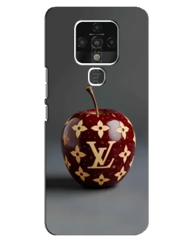 Чехол для TECNO Camon 16 SE с картинкой «Красное яблоко LV»