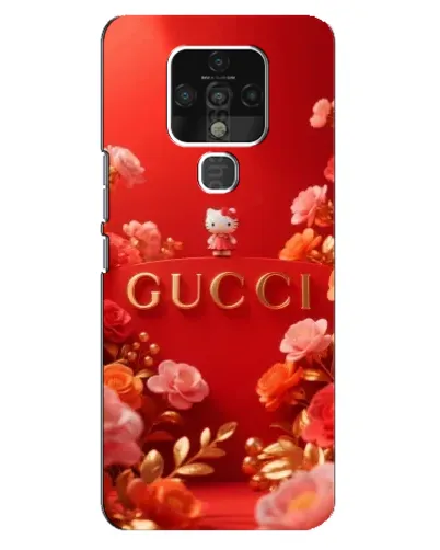 Чехол для TECNO Camon 16 SE с картинкой «Gucci — золотой сад»