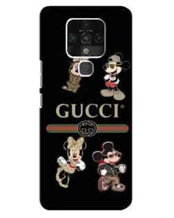 Чохол для TECNO Camon 16 SE з картинкою «Gucci — герої Disney та монограма»