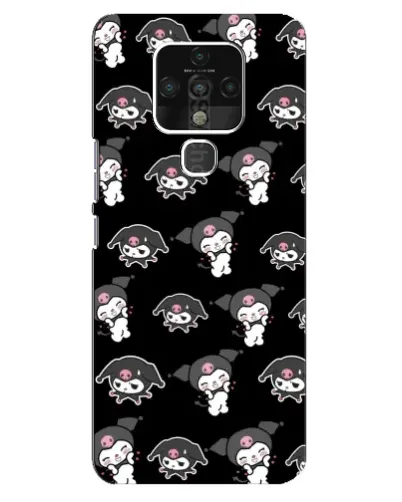 Чехол для TECNO Camon 16 SE с картинкой «Черный паттерн Kuromi» Чехол для TECNO Camon 16 SE с картинкой «Черный паттерн Kuromi»