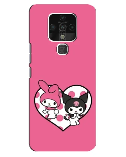 Чехол для TECNO Camon 16 SE с картинкой «Kuromi и My Melody» Чехол для TECNO Camon 16 SE с картинкой «Kuromi и My Melody»