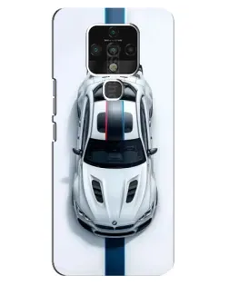 Чехол для TECNO Camon 16 SE с картинкой «Вид сверху — BMW M»
