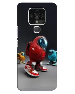 Чехол для TECNO Camon 16 SE с картинкой «Among Us — 3D стиль»