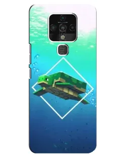 Чохол для TECNO Camon 16 SE з картинкою «Черепаха Minecraft»