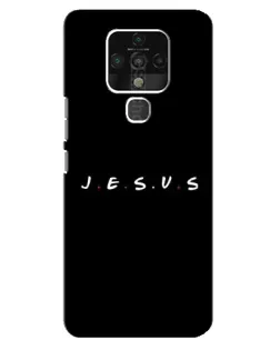 Чехол для TECNO Camon 16 SE с картинкой «Точки веры J.E.S.U.S.»