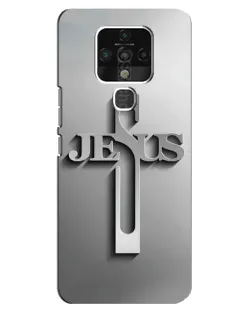 Чехол для TECNO Camon 16 SE с картинкой «Металлический крест Jesus» Чехол для TECNO Camon 16 SE с картинкой «Металлический крест Jesus»