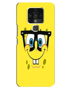 Чохол для TECNO Camon 16 SE з картинкою «Мінімалістичний Спанч Боб»