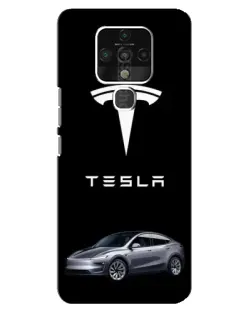 Чехол для TECNO Camon 16 SE с картинкой «Tesla Model Y»