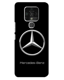 Чехол для TECNO Camon 16 SE с картинкой «Mercedes Silver Logo»
