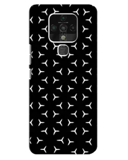 Чохол для TECNO Camon 16 SE з картинкою «Mercedes паттерн зірок»