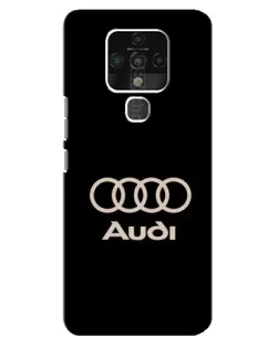 Чехол для TECNO Camon 16 SE с картинкой «Audi — золотой логотип»