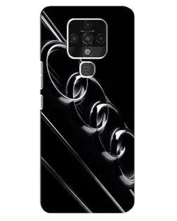 Чехол для TECNO Camon 16 SE с картинкой «Audi — абстрактные кольца»