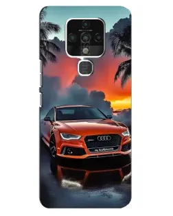 Чехол для TECNO Camon 16 SE с картинкой «Audi — закат»
