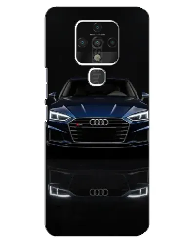 Чехол для TECNO Camon 16 SE с картинкой «Audi — ночное отражение»