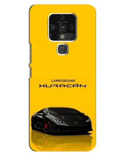 Чехол для TECNO Camon 16 SE с картинкой «Lamborghini Huracan черный»