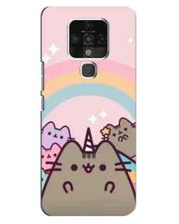 Чехол для TECNO Camon 16 SE с картинкой «Единорог Pusheen»