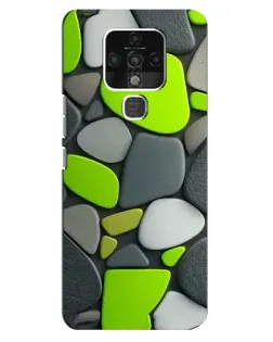 Чехол для TECNO Camon 16 SE с картинкой «Яркая неоновая галька»