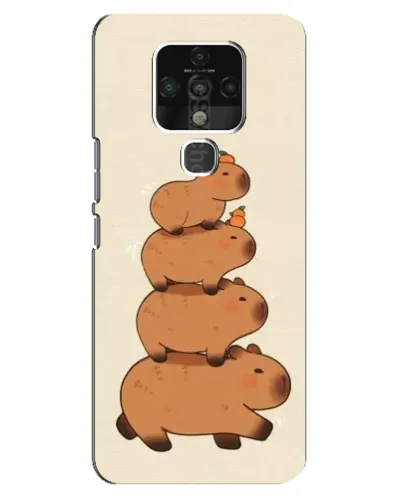 Чехол для TECNO Camon 16 SE с картинкой «Башня из капибар»