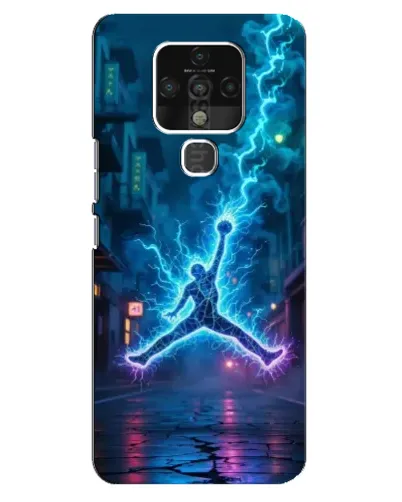 Чохол для TECNO Camon 16 з картинкою «Jordan Gold Jumpman»