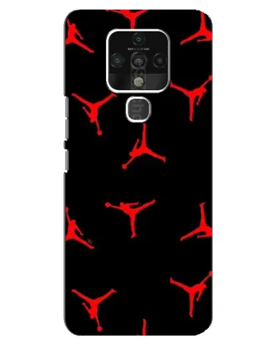 Чохол для TECNO Camon 16 з картинкою «Jordan Red Pattern»