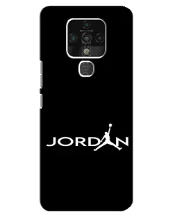 Чохол для TECNO Camon 16 з картинкою «Jordan White Logo»