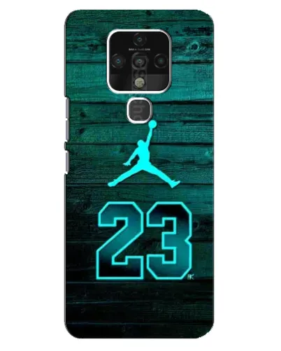 Чохол для TECNO Camon 16 з картинкою «Jordan Cyan 23»