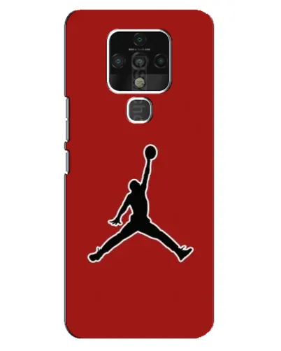 Чохол для TECNO Camon 16 з картинкою «Jordan Red Back»