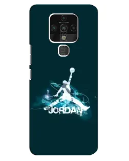 Чохол для TECNO Camon 16 з картинкою «Jordan Blue Fire»