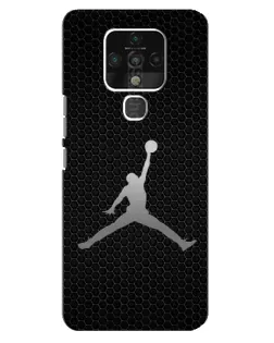 Чохол для TECNO Camon 16 з картинкою «Jordan Dark Carbon»
