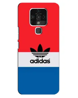 Чехол для TECNO Camon 16 с картинкой «Ретро блоки Adidas»