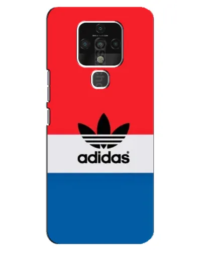 Чехол для TECNO Camon 16 с картинкой «Ретро блоки Adidas»