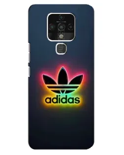 Чехол для TECNO Camon 16 с картинкой «Неоновый Adidas»