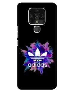 Чехол для TECNO Camon 16 с картинкой «Взрыв красок Adidas»