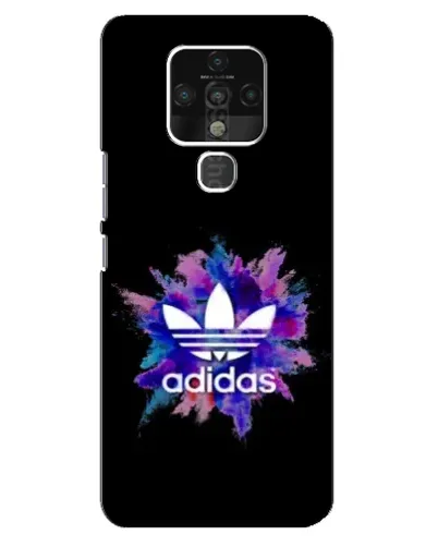 Чехол для TECNO Camon 16 с картинкой «Взрыв красок Adidas»