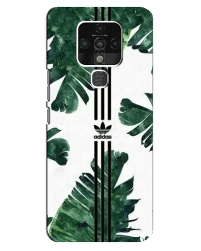 Чехол для TECNO Camon 16 с картинкой «Пальмовые листья адидас»