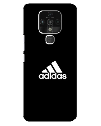 Чехол для TECNO Camon 16 с картинкой «Черная классика Adidas»