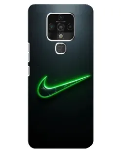 Чохол для TECNO Camon 16 з картинкою «Неоновий контур Nike»