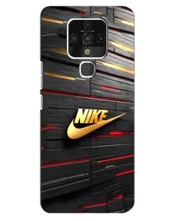 Чохол для TECNO Camon 16 з картинкою «Золотий Nike на металі»