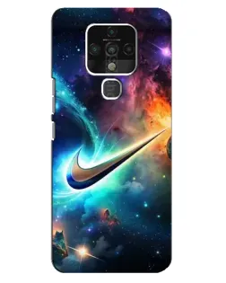 Чохол для TECNO Camon 16 з картинкою «Космічний Nike Swoosh»
