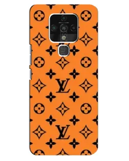 Чохол для TECNO Camon 16 з картинкою «Помаранчевий стиль LV»