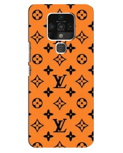Чохол для TECNO Camon 16 з картинкою «Помаранчевий стиль LV»