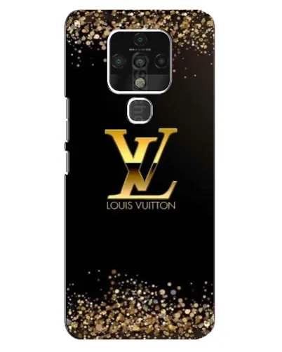 Чохол для TECNO Camon 16 з картинкою «LV — золоті іскри»